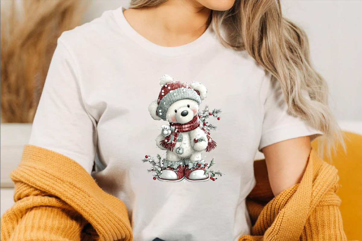 Whimsical Christmas Icy Blue Teddy B, an Illustration by SVGArt (Photo 6 of 8)
