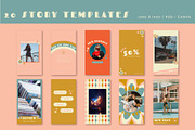 70s Retro Instagram Templates, a Social Media Template by Liseno Designs (Thumbnail 4 of 8)