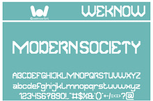 Modern Society font