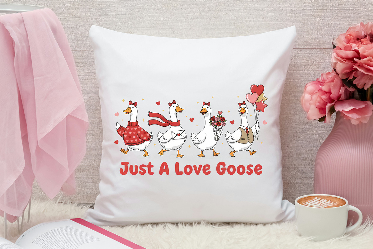Cute Valentine Goose Coquette Png, an Illustration by Canvas Craft (Photo 4 of 7)