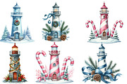 Christmas Lighthouse clipart, an Illustration by Designworld (Thumbnail 4 of 6)