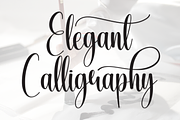 Elegant Calligraphy | Script Font, a Handwritten Font by Scratchones (Thumbnail 1 of 9)