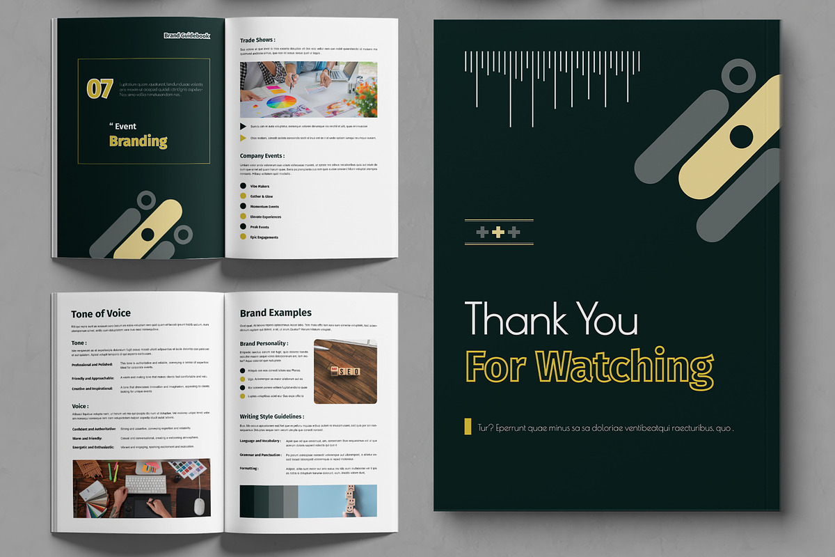 Brand Guidebook Template, a Brochure Template by MightyDesign (Photo 4 of 7)