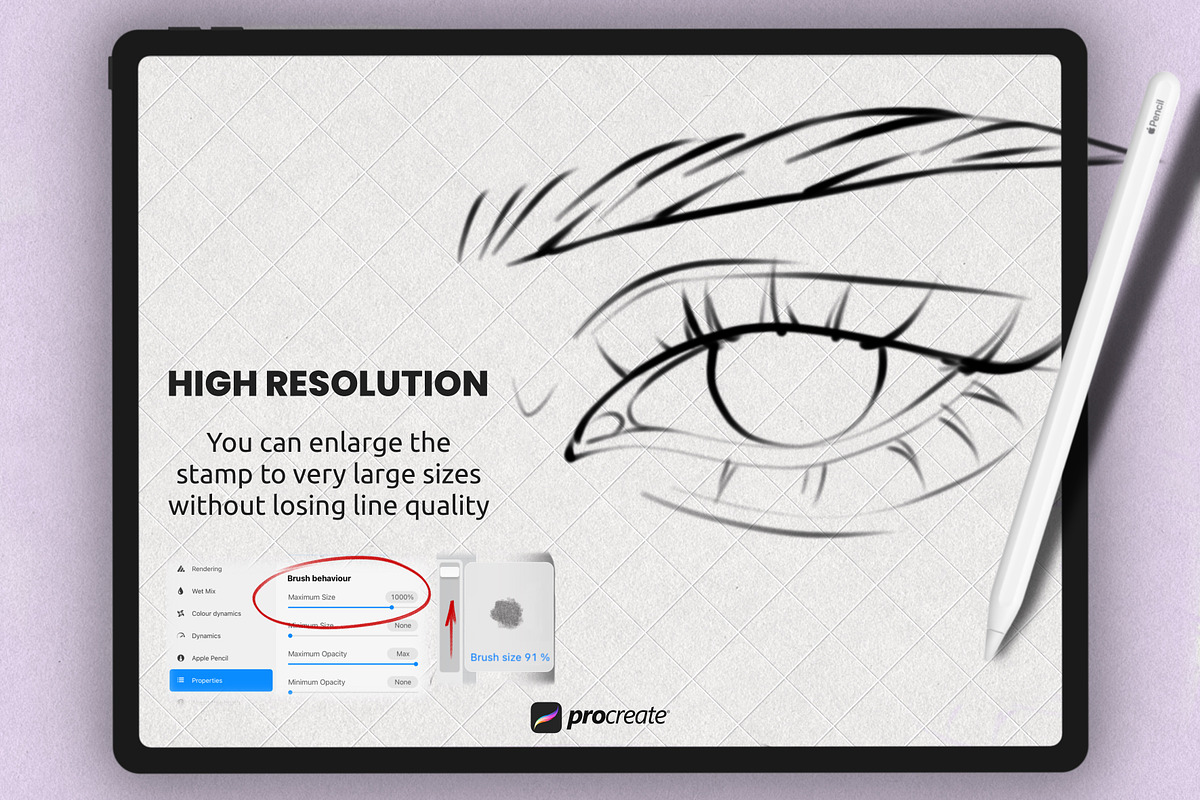 Face Stamp Brushes Procreate, a Brush Add-On by Procreate Market (Photo 3 of 8)