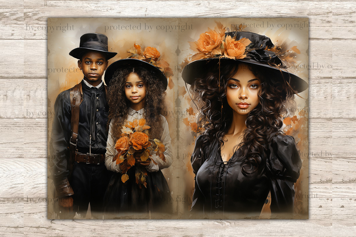 Victorian Junk Journal Kit | Autumn, a Person Illustration by GlamArtZhanna (Photo 8 of 9)