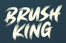 SALE! BRUSH KING / Brush Font