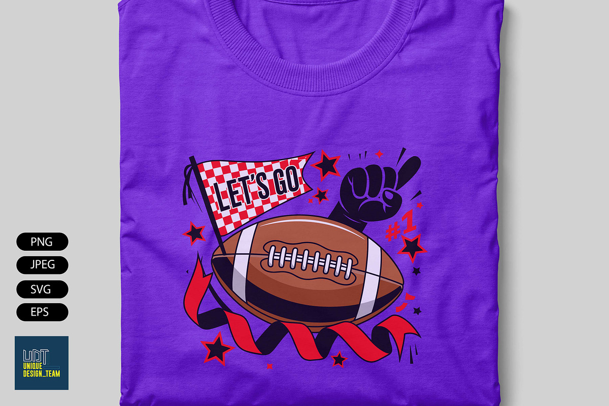 Retro Football Game Day Png, a Sport Illustration by Unique Design Team (Photo 3 of 7)
