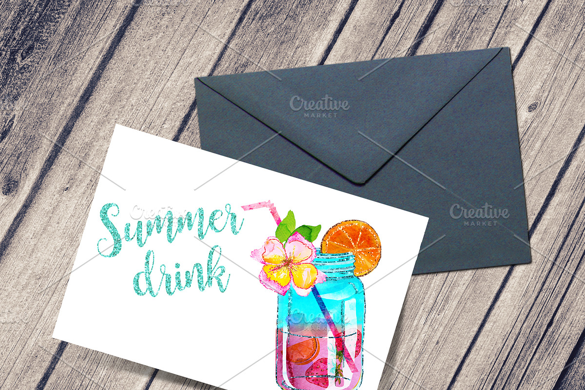 Summer drink clipart, a Food Illustration by Download Graphic Art (Photo 5 of 5)