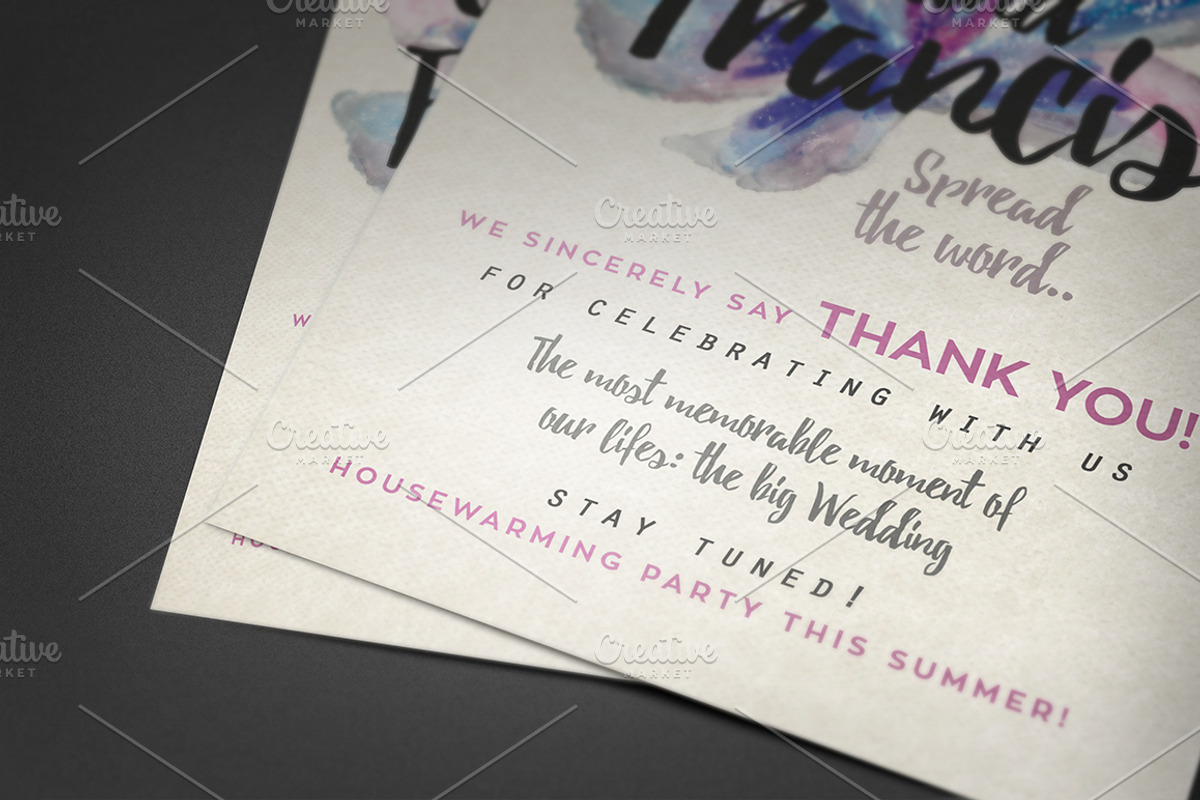 Dreamy Watercolor Wedding Suite II, an Invitation Template by The Wedding Shop (Photo 10 of 10)