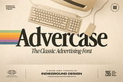 Advercase Font, a Serif Font by Indieground Design Inc. (Thumbnail 1 of 10)