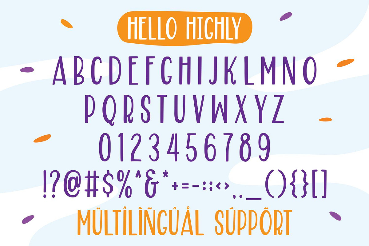 Font Hello Highly - Playfull Typeface preview 6
