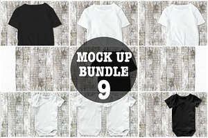 T-shirt Mockup Baby Bodysuit Mock Up