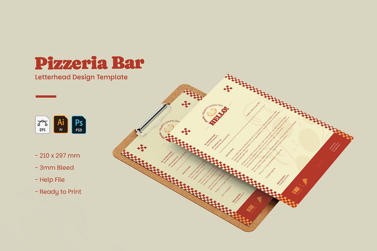 Pizzeria - Letterhead, a Card Template by VUNIRA (Photo 3 of 3)