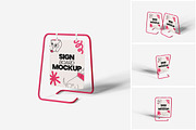Sign Board Mockup, a Product Mockup by MrLetters (Thumbnail 1 of 5)