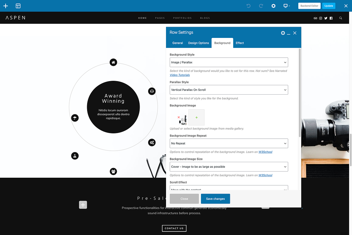 Aspen - Minimalist WordPress Theme, a WordPress Template by treethemes (Photo 8 of 13)