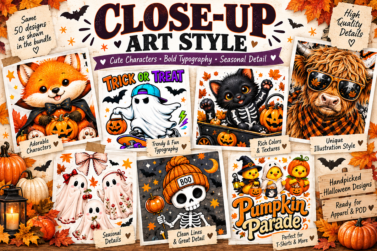 50 Halloween T-Shirt PNG Bundle, an Object Graphic by Designertale (Photo 11 of 11)