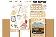 back to school PNG planner stickers, a Design Template by hanacrochetdesign (Thumbnail 9 of 11)
