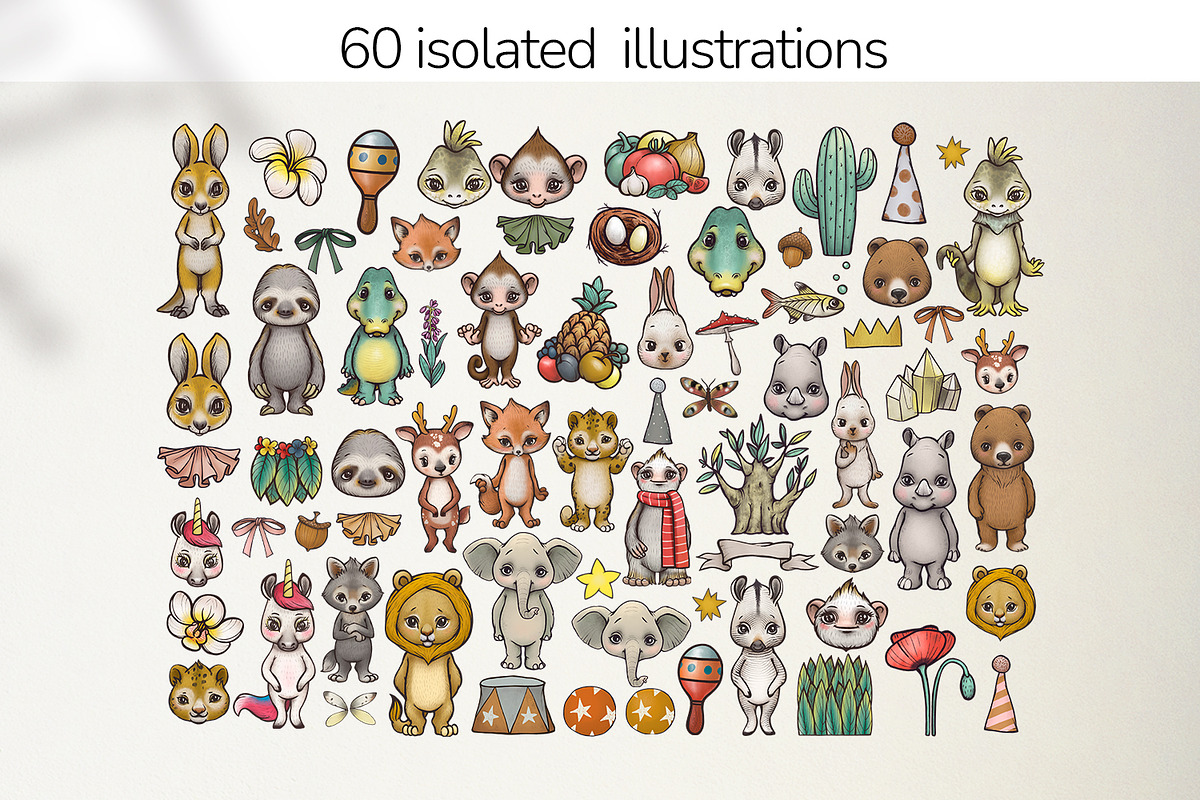 SEAMLESS PATTERNS  PRINTS  CLIPART, an Animal Illustration by TanyaSchuka (Photo 2 of 21)