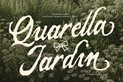 Quarella Jardin - Vintage Script, a Script Font by Typia Nesia (Thumbnail 1 of 12)