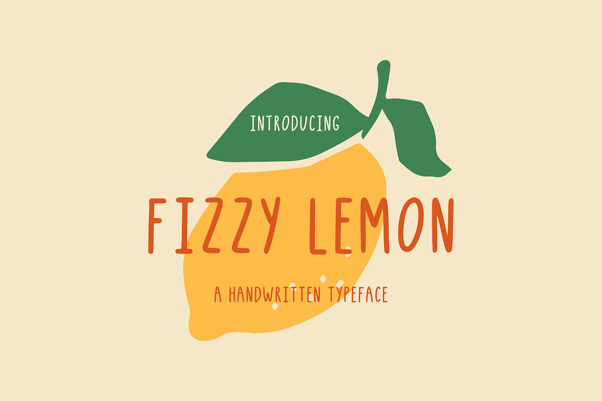 Fizzy Lemon Handwritten Font, a Script Font by Chewie Co (Photo 1 of 10)