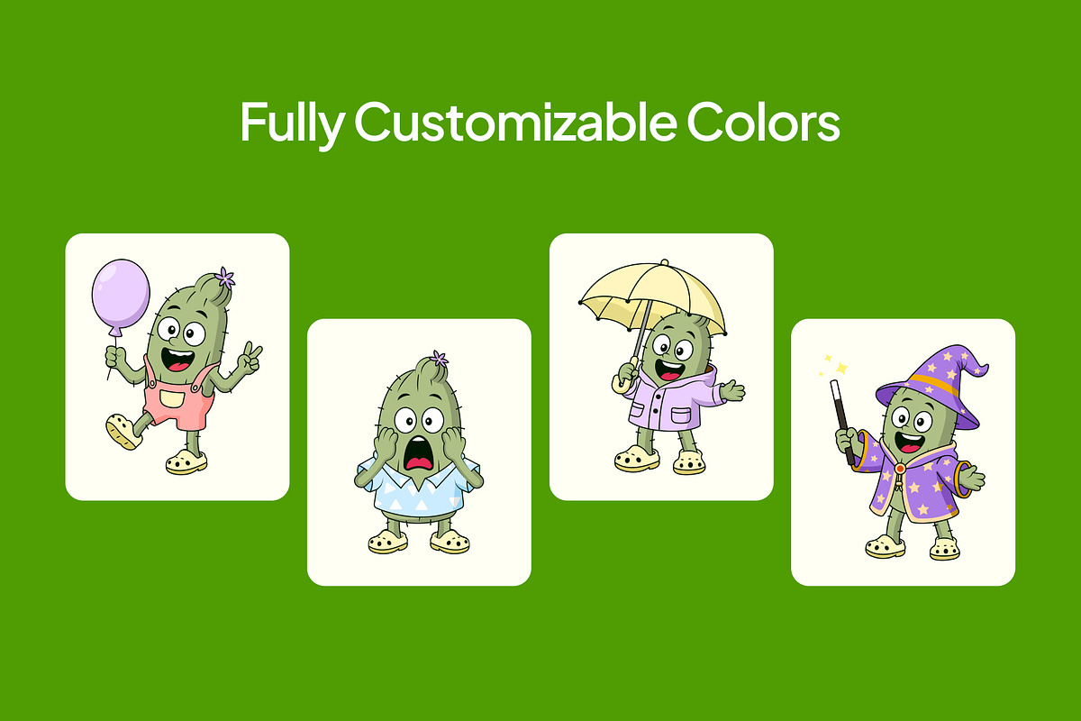 85 Cactus Flat Vector Icons, an Emoji Icon by Brickclay (Photo 6 of 11)