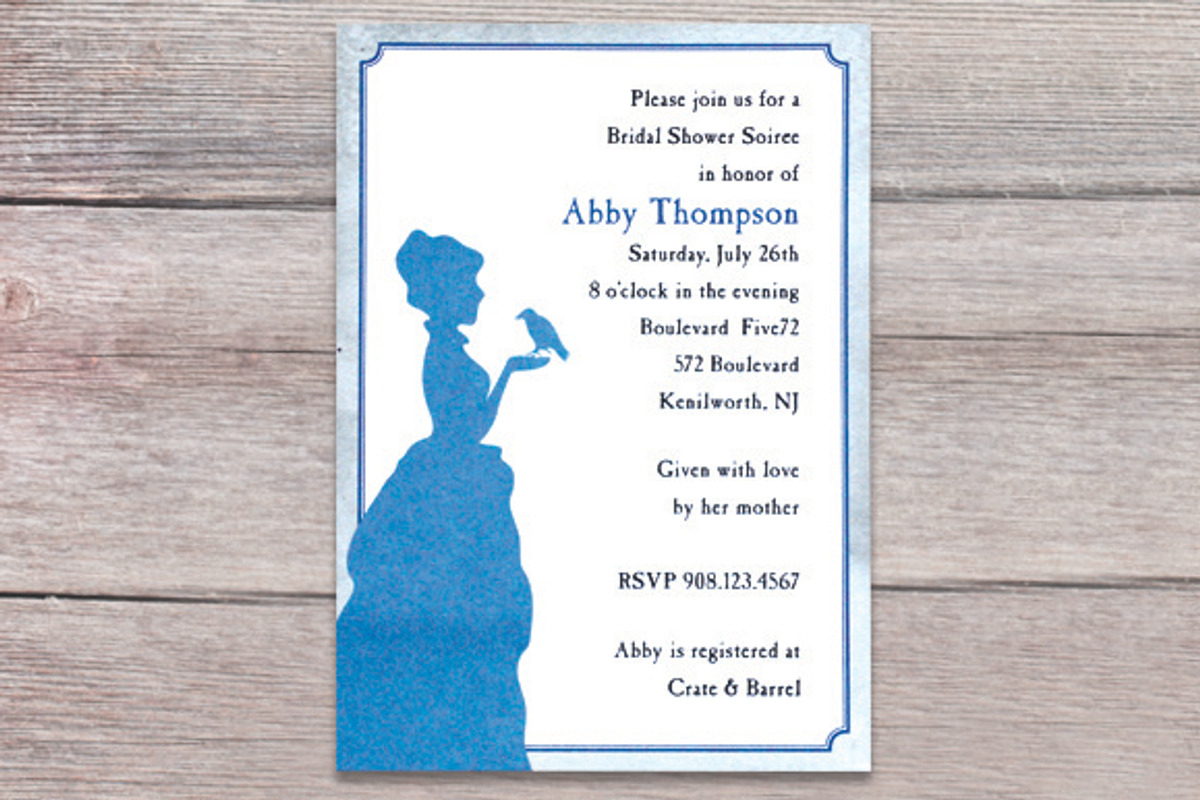 Vintage bridal shower, an Invitation Template by Claudia Petrilli Design