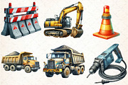Construction Site Watercolor, an Illustration by DreamCafeArt (Thumbnail 3 of 7)