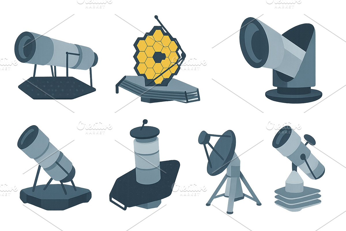 Explore various telescope designs, a Technology Illustration by ZinetroN
