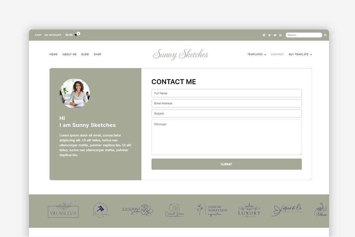 Sunny Sketches - WordPress Blog & Shop Theme preview 7
