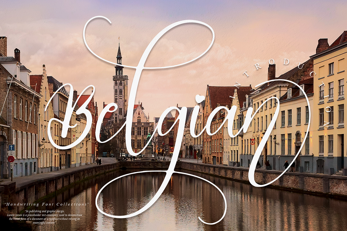 Belgian | Script Font, a Script Font by Scratchones (Photo 1 of 8)