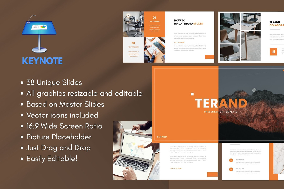 TERAND Business Keynote Template, a Presentation Template by Rizki Herdian (Photo 1 of 6)