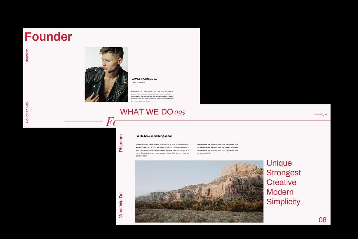 Phantom - Minimal Brand Keynote, a Presentation Template by Dirtytemp Studio (Photo 4 of 11)