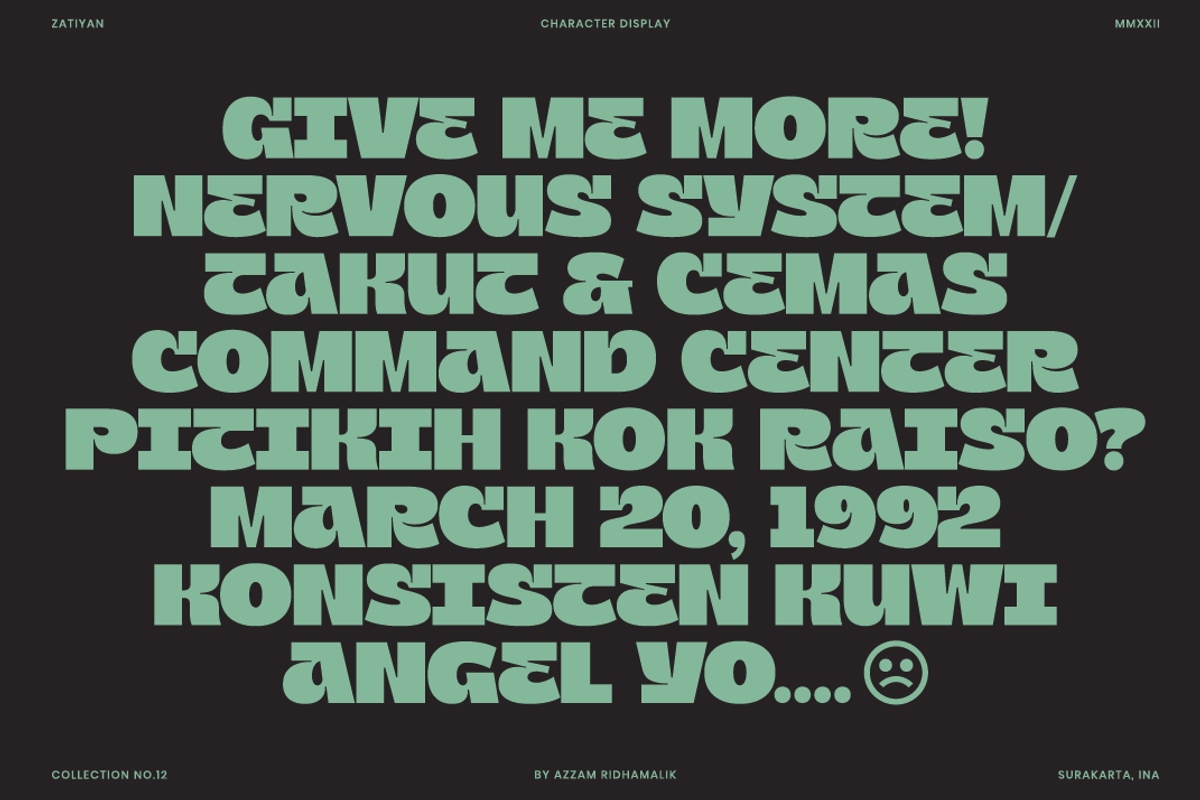 Zatiyan - Display Font, a Font by Zarma Type (Photo 8 of 12)
