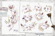 Watercolor Sunflowers and Cotton, an Illustration by Yuliya Art (Thumbnail 9 of 24)