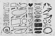 SET 240+ VECTOR SCRIBBLE ELEMENTS, an Object Graphic by BonkiStudio (Thumbnail 5 of 5)