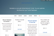 Generate - Simple Grid Tumblr Theme, a Websites & App Template by thezinx (Thumbnail 3 of 5)