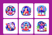 Women Day Illustrations Set, a Person Illustration by Brickclay (Thumbnail 12 of 13)