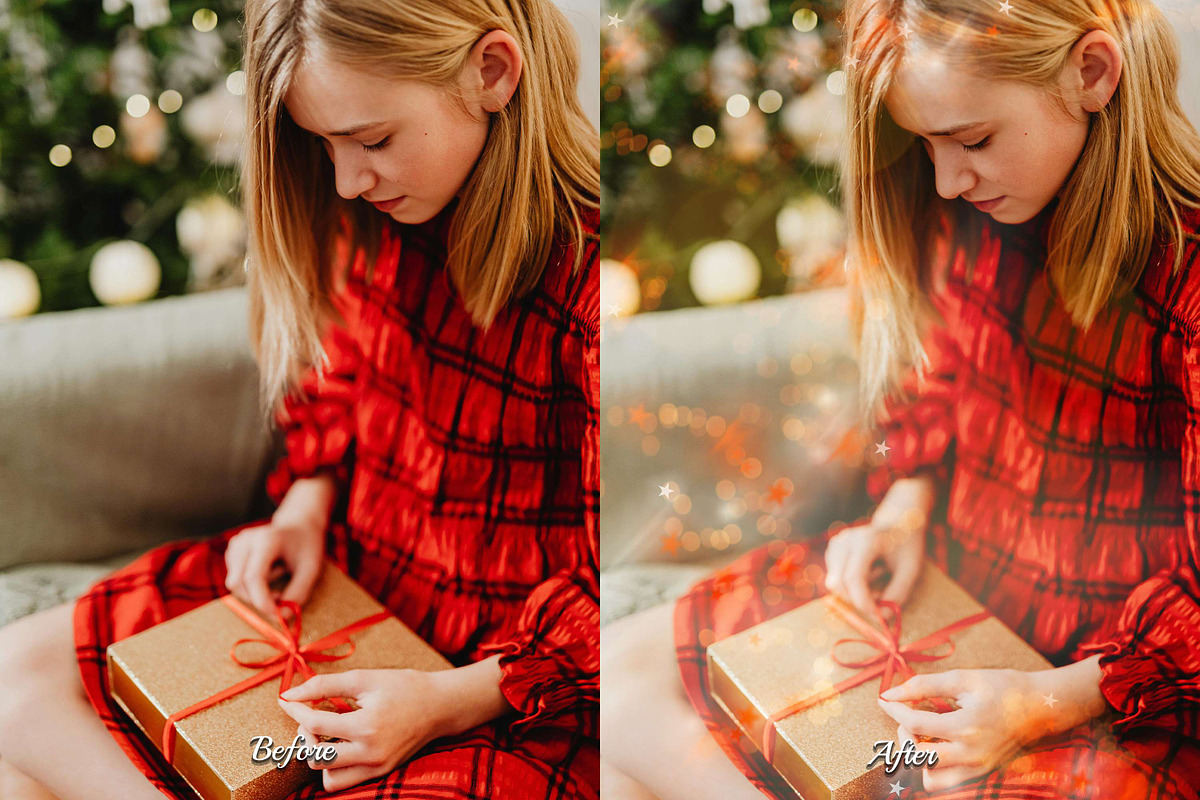 50 Christmas Star Light Overlays, a Texture Graphic by 3Motional (Photo 12 of 16)