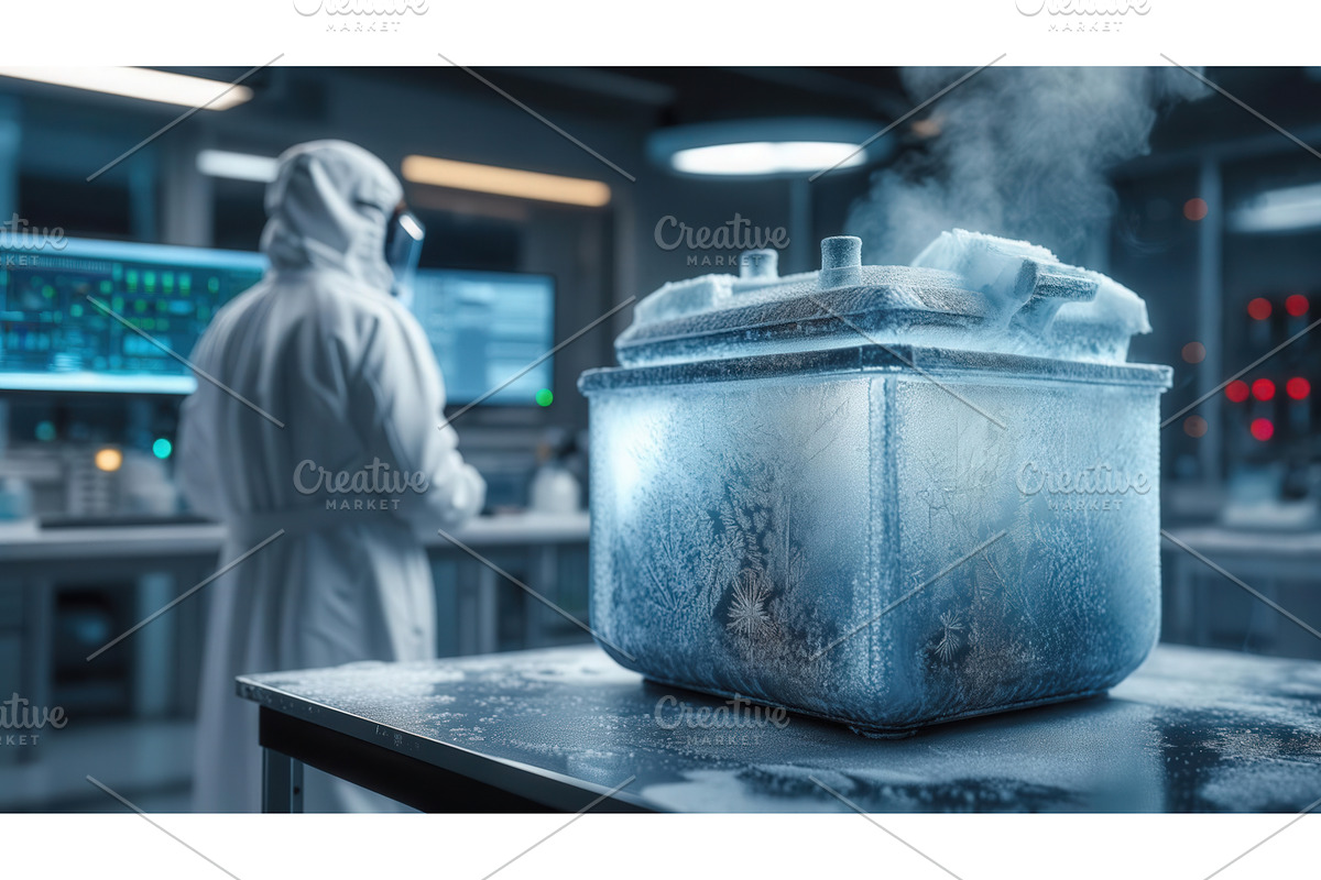 Scientist in protective gear working, an Illustration by tilialucida