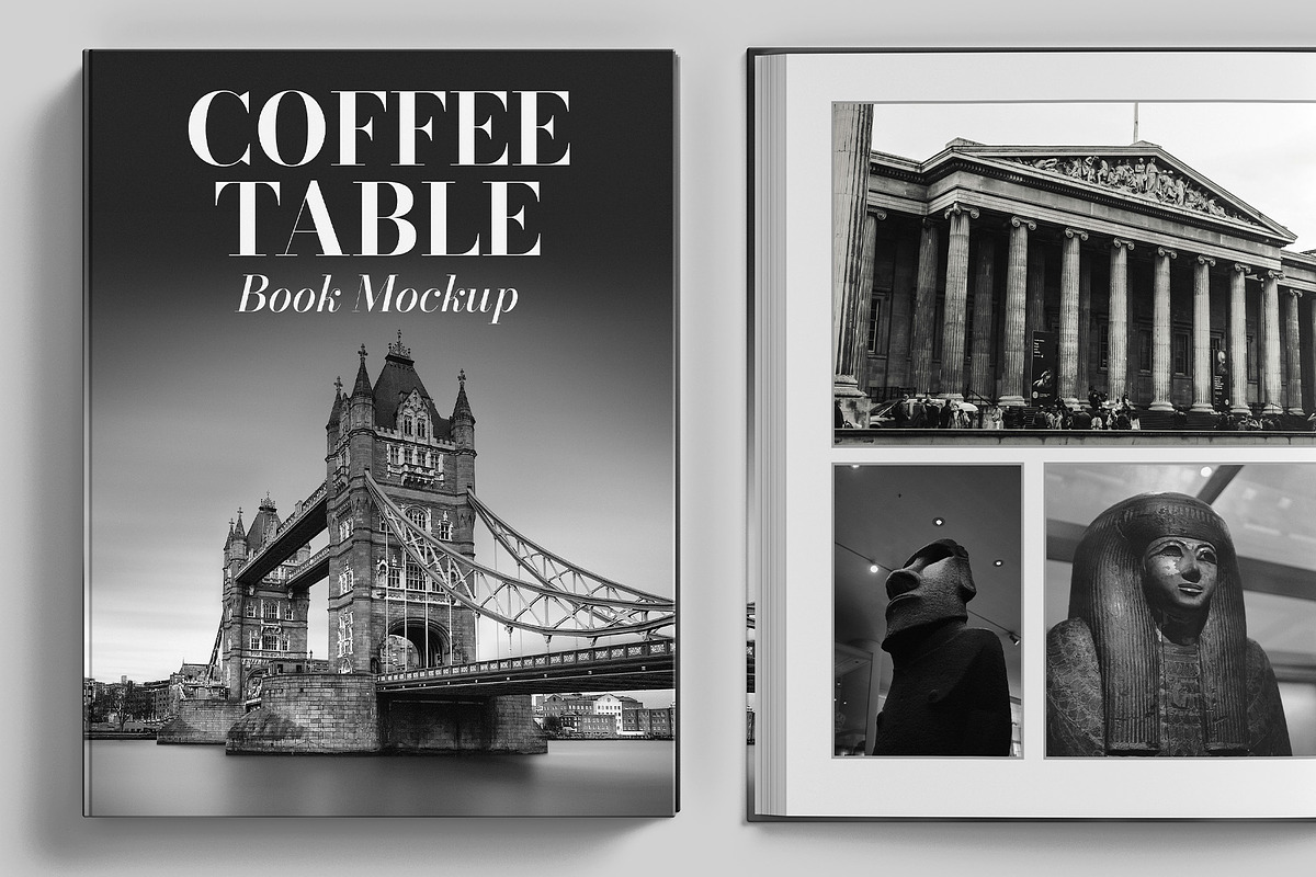 Coffee Table Book Mockup - 9 views, a Books & Magazine Mockup by Illusiongraphic (Photo 23 of 25)