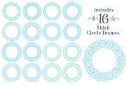 Soft Blue Lace Circle Frames, an Illustration by Amanda Ilkov (Thumbnail 4 of 5)