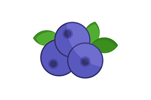 Berries Illustration Icon, an Icon by Pexelpy