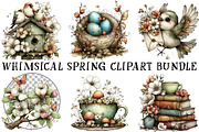 Whimsical Spring Clipart Bundle, an Illustration by OK Design (Thumbnail 2 of 6)