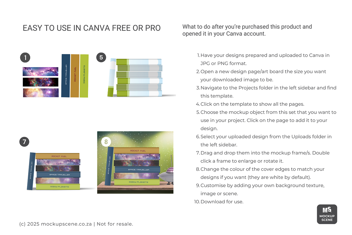 Book Mockup Kit for Canva Soft Cover, a Books & Magazine Mockup by Mockup Scene (Photo 3 of 11)