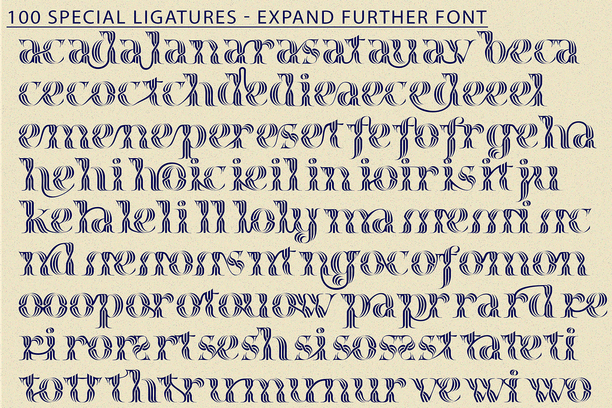 Expand Further – Inline Font, a Serif Font by 177Studio (Photo 7 of 8)