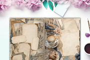 Vintage Travel Junk Journal Pages, a Background Graphic by LA Design (Thumbnail 6 of 10)