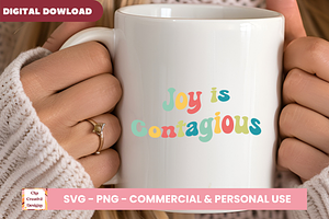 Joy Is Contagious SVG Cut Files