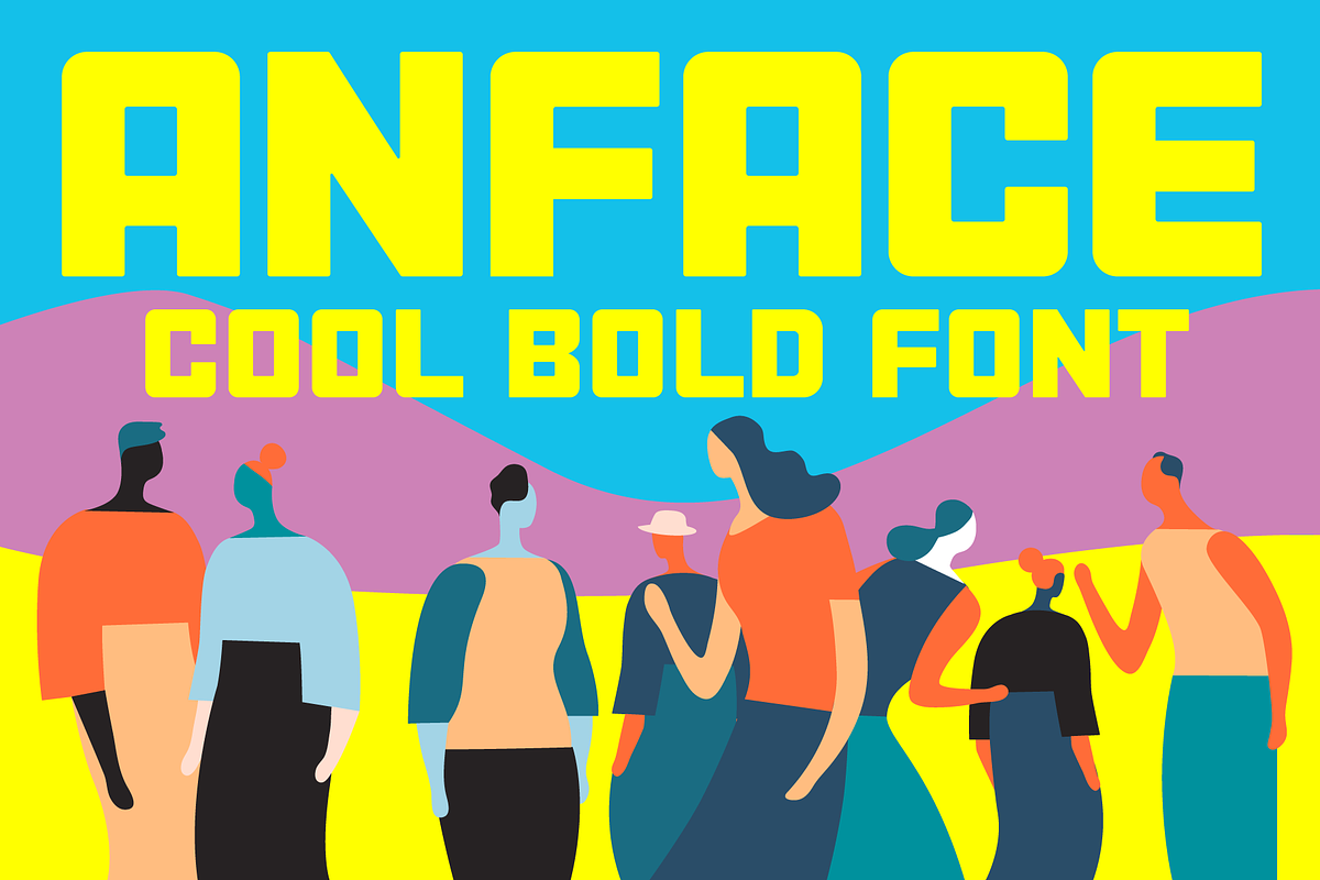 Anface Modern - Square Font, a Sans Serif Font by Andfonts (Photo 1 of 12)