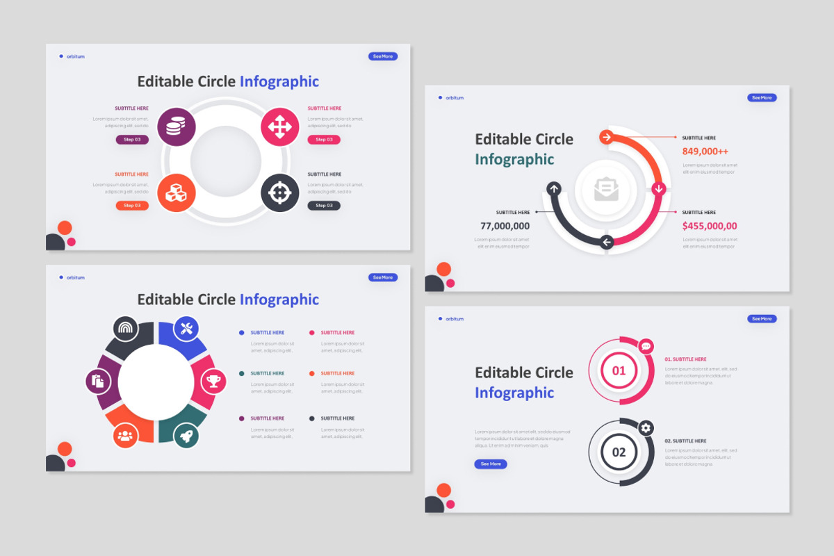 Circle Infographic Keynote, a Presentation Template by Antstheme (Photo 2 of 2)