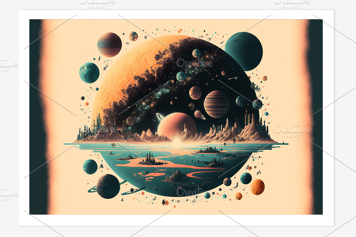 Muve Collection · The Multiverse, a Texture Illustration by milatovar